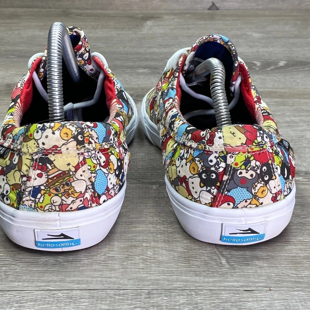 Lakai Camby Shoes Mens 10 Multicolor Hello Sanrio Character Print Skate Sneaker